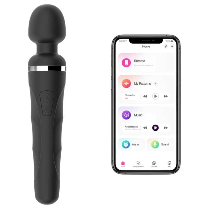 Lovense Domi 2 - App-vezérelt masszírozó vibrátor (fekete) 146476 termék bemutató kép