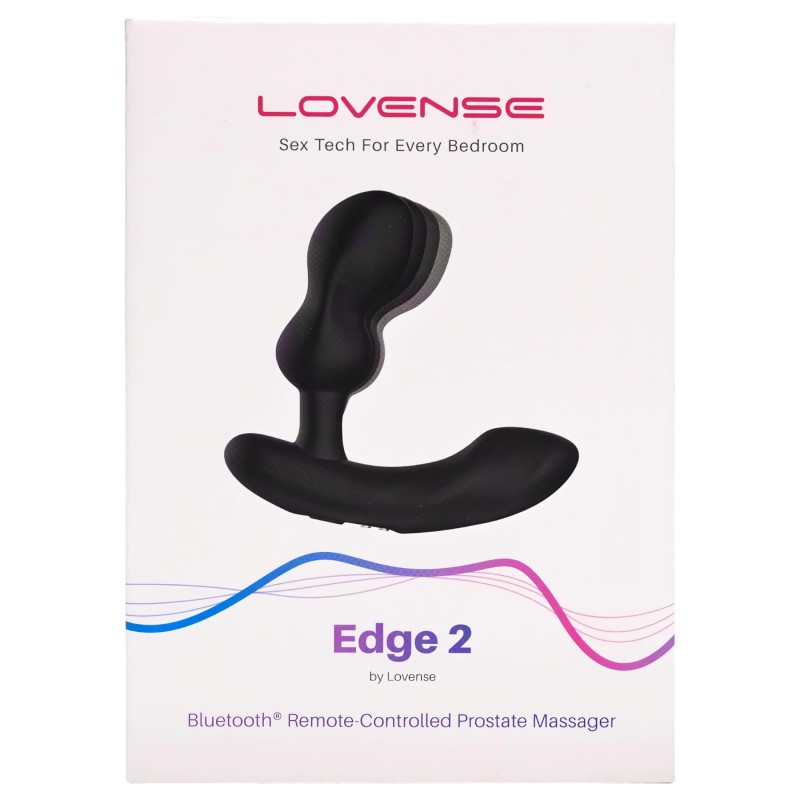 Lovense Edge 2 - App-vezérelt prosztata vibrátor, férfiaknak (fekete) 146530 termék bemutató kép