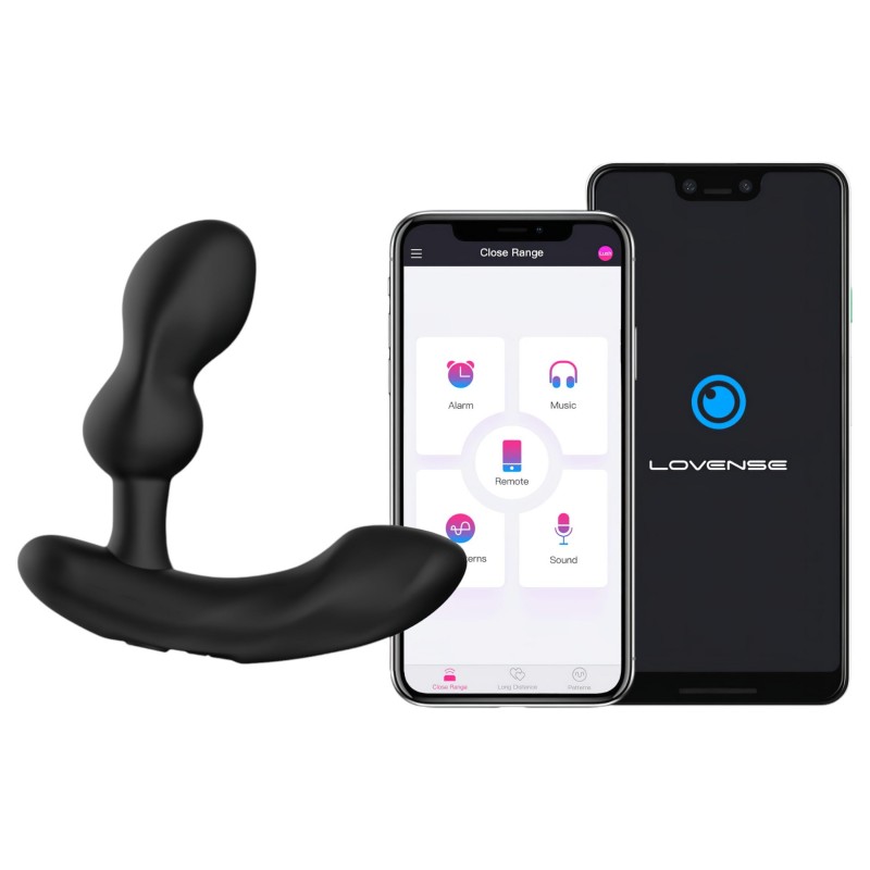 Lovense Edge 2 - App-vezérelt prosztata vibrátor, férfiaknak (fekete) 146533 termék bemutató kép
