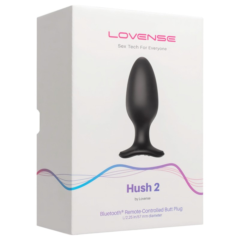 LOVENSE Hush 2 L - akkus kis anál vibrátor (57 mm, fekete) 131113 termék bemutató kép