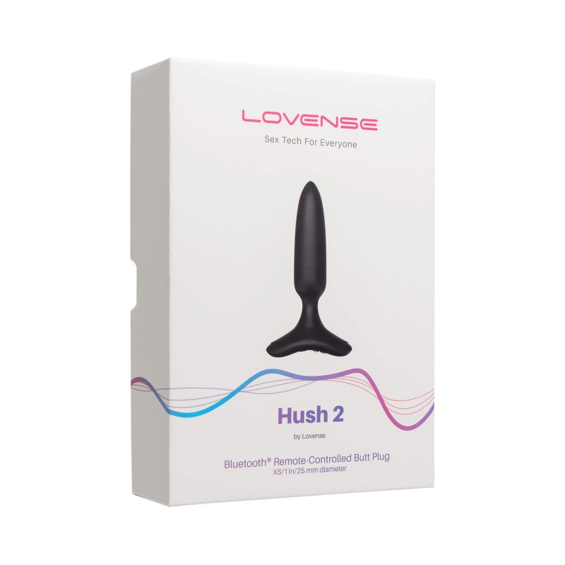 LOVENSE Hush 2 XS - akkus kis anál vibrátor (25mm) - fekete 87910 termék bemutató kép