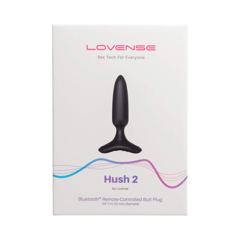 LOVENSE Hush 2 XS - akkus kis anál vibrátor (25mm) - fekete 87913 termék bemutató kép
