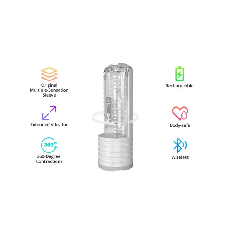 LOVENSE Max 2 - okos maszturbátor (fehér) 32970 termék bemutató kép