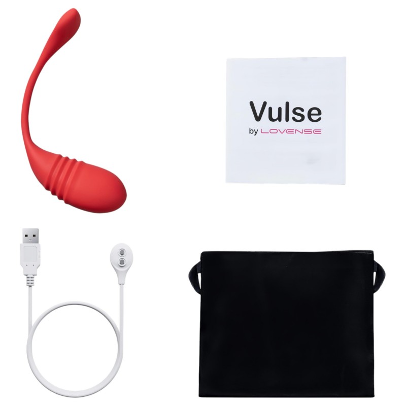 Lovense Vulse – App-vezérelt lökő vibrációs tojás (piros) 138796 termék bemutató kép