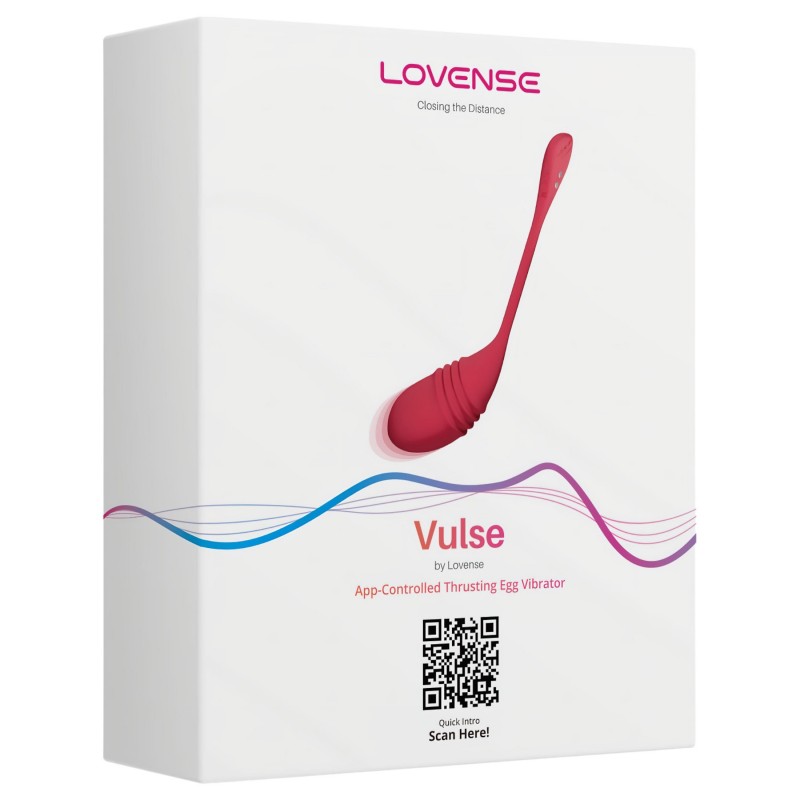 Lovense Vulse – App-vezérelt lökő vibrációs tojás (piros) 138799 termék bemutató kép