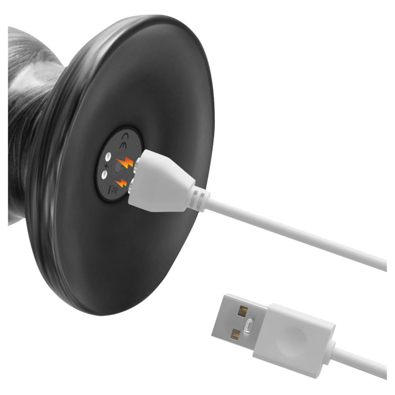 Lovetoy King Sized - extra nagy vibrátor - 32 cm (szürke) 119888 termék bemutató kép