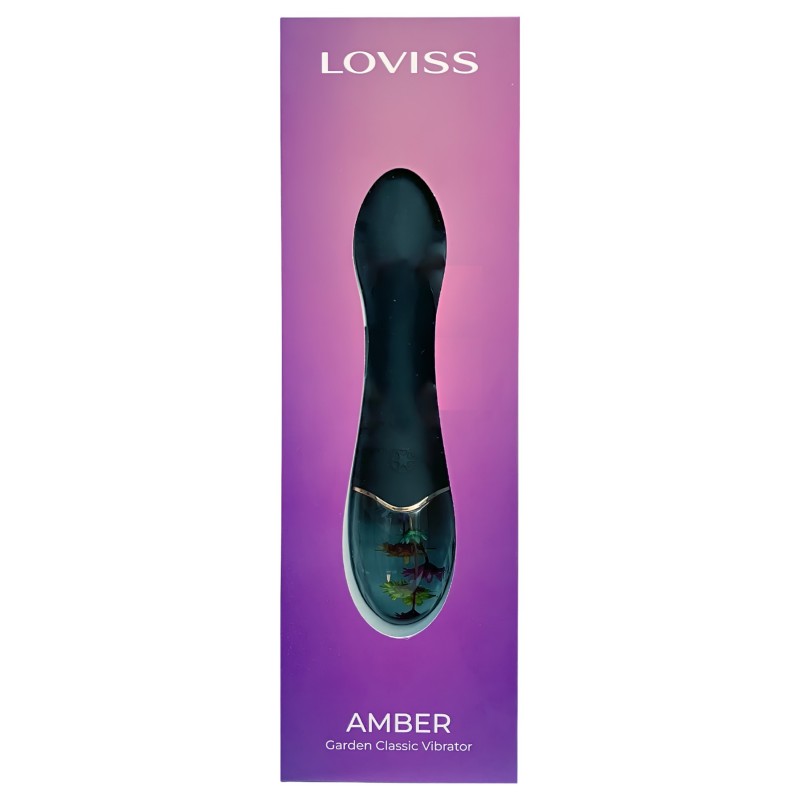 LOVISS Flower Amber - G-pont vibrátor (fekete) 137445 termék bemutató kép
