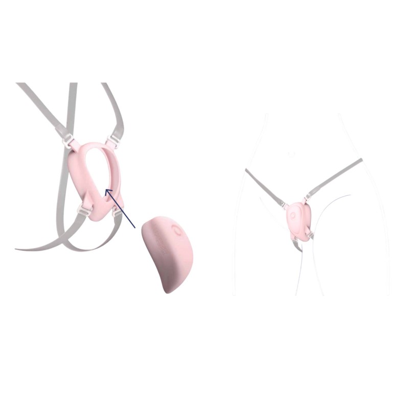 LUXUS Wearable Harness - testhám pótcsomag LuxHer-hez (rózsaszín) 140401 termék bemutató kép