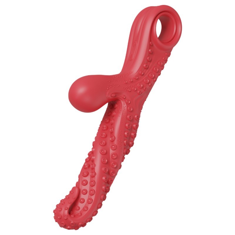 Monster Fuck - Csiklókaros polipkar vibrátor (piros) 123295 termék bemutató kép