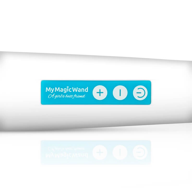 MyMagicWand - erős masszírozó vibrátor (fehér-kék) 73798 termék bemutató kép