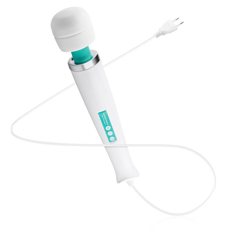 MyMagicWand - erős masszírozó vibrátor (fehér-türkiz) 73813 termék bemutató kép