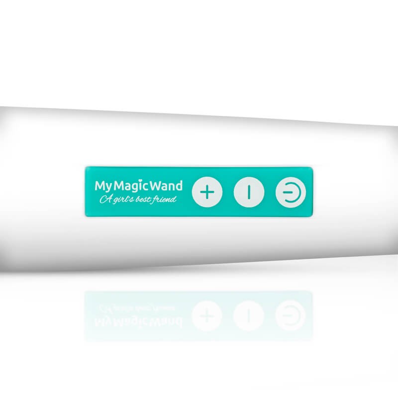 MyMagicWand - erős masszírozó vibrátor (fehér-türkiz) 73814 termék bemutató kép