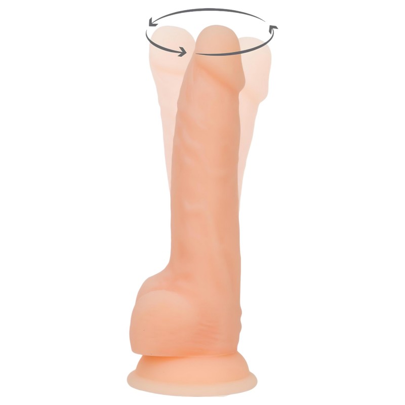 Naked Addiction Rotating 8 - forgó vibrátor (20 cm, natúr) 129763 termék bemutató kép
