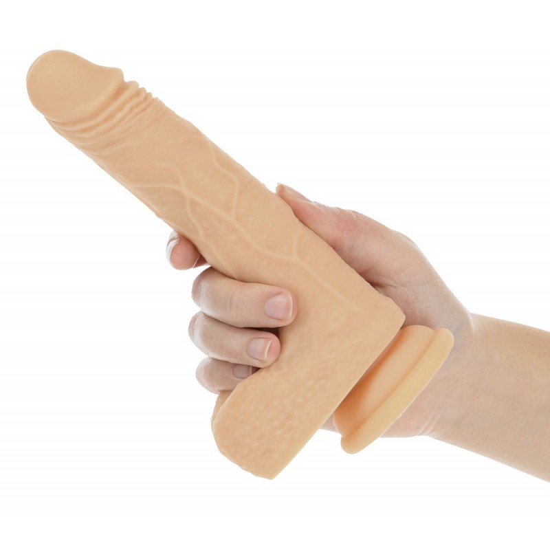 Naked Addiction Thrusting 7,5 - lökő vibrátor (19cm) - natúr 64292 termék bemutató kép