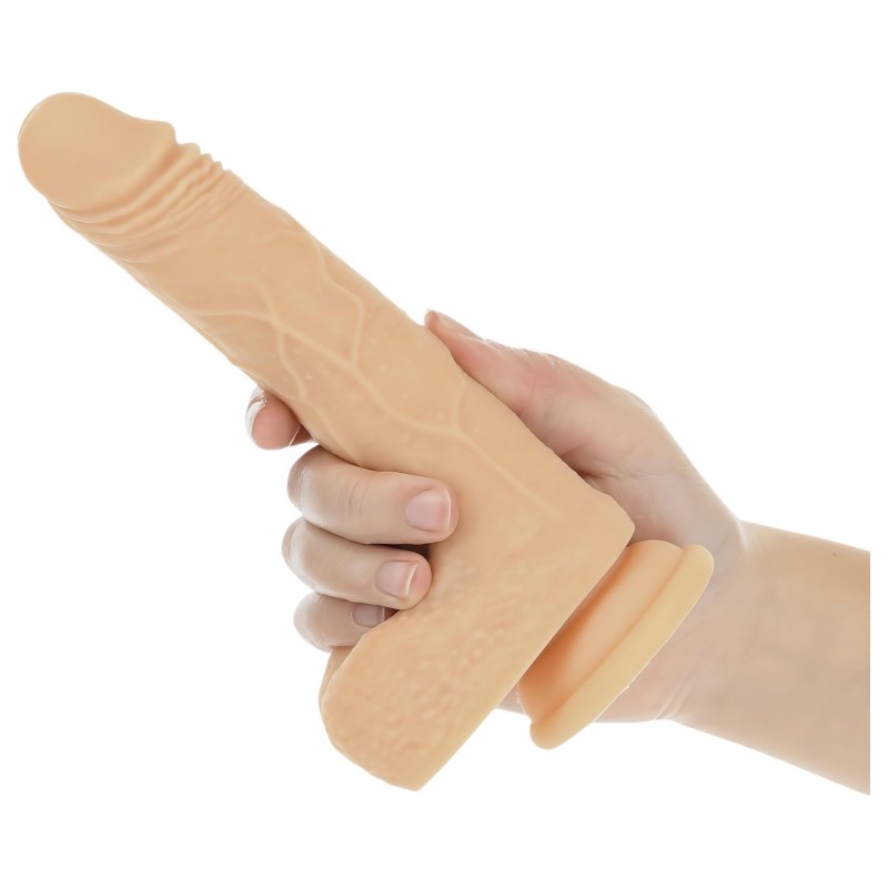 Naked Addiction Thrusting 7,5 - lökő vibrátor (19cm) - natúr 100938 termék bemutató kép