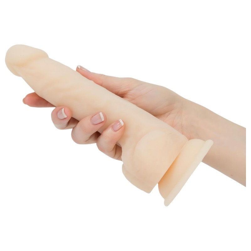 Naked Addiction Thrusting 9 - lökő vibrátor - natúr (23cm) 98515 termék bemutató kép