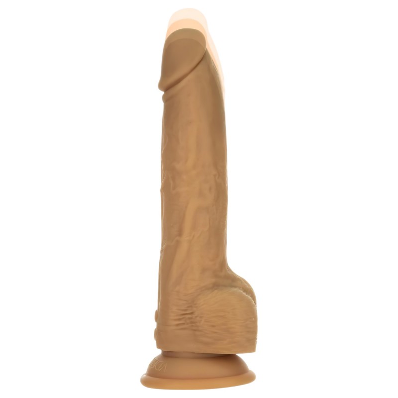 Naked Addiction Thrusting 9 - lökő vibrátor - sötét (23cm) 112211 termék bemutató kép