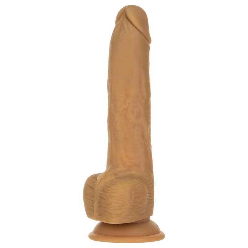 Naked Addiction Thrusting 9 - lökő vibrátor - sötét (23cm) 112213 termék bemutató kép