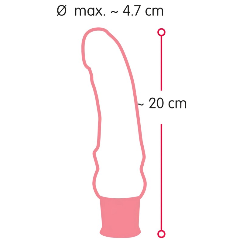 Nature Skin - élethű vibrátor (20 cm) 169462 termék bemutató kép