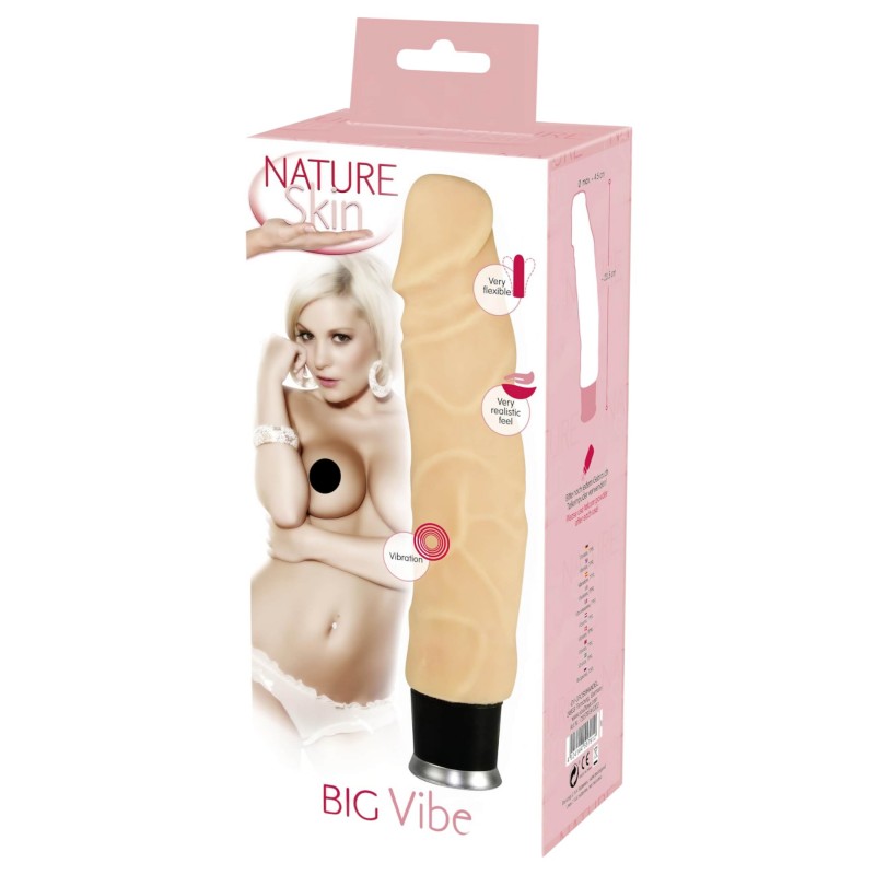 Bőrtapintású vibrátor - Nature Skin 130601 termék bemutató kép