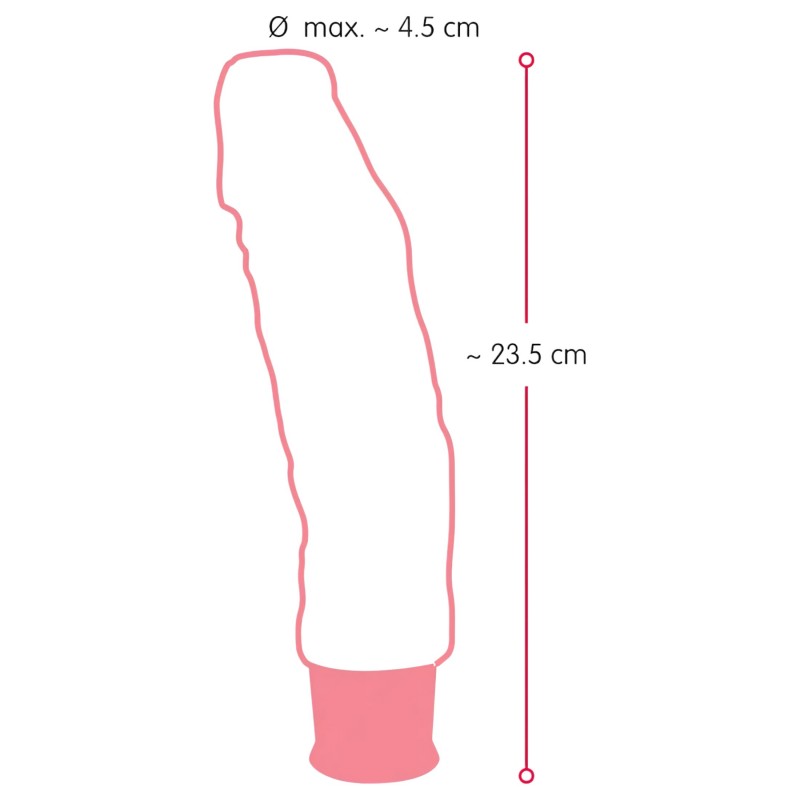 Bőrtapintású vibrátor - Nature Skin 109551 termék bemutató kép