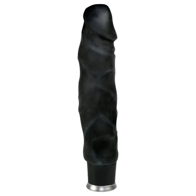 Nature Skin - fekete élethű vibrátor (22 cm) 157979 termék bemutató kép