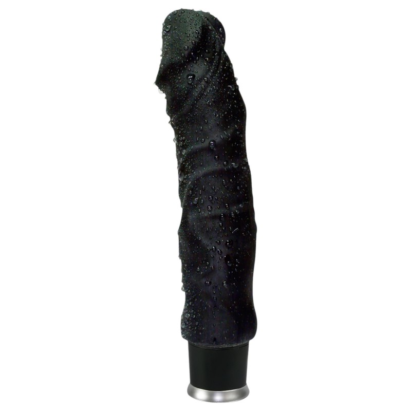 Nature Skin - fekete élethű vibrátor (22 cm) 157980 termék bemutató kép