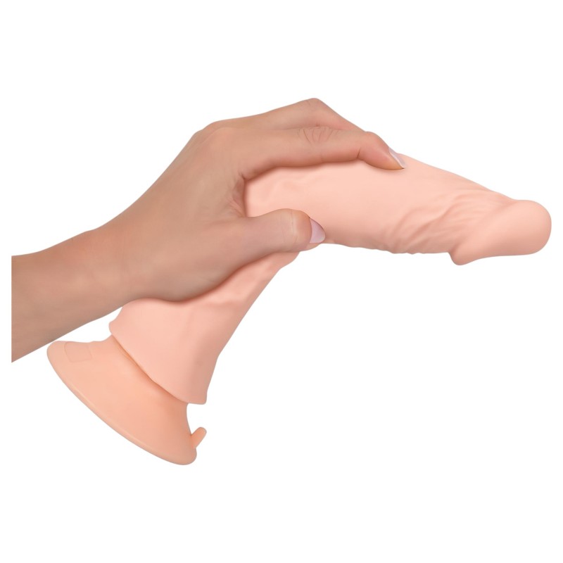 Nature Skin - tapadókorongos vibrátor (natúr) 103007 termék bemutató kép