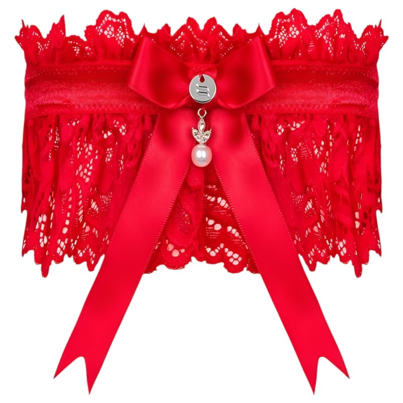 Obsessive Amor Cherris - harisnyakötő (piros) 98251 termék bemutató kép