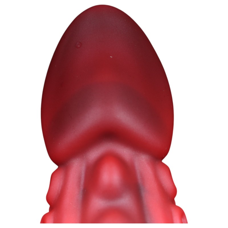 OgazR - polipkar dildó - 19 cm (piros) 104383 termék bemutató kép