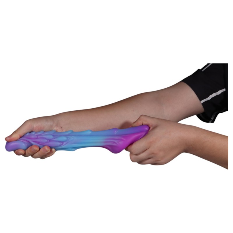 OgazR - világító sárkány dildó - 22cm (lila-rózsaszín) 104388 termék bemutató kép