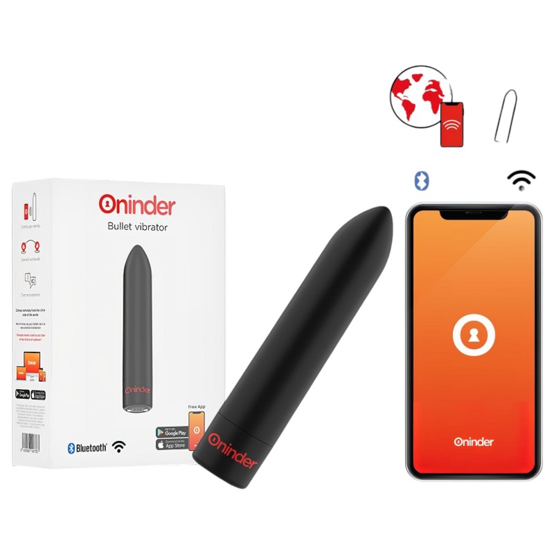 Oninder - App-vezérelt vibrátor (fekete) 146856 termék bemutató kép