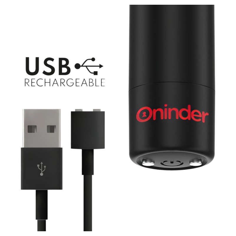 Oninder - App-vezérelt vibrátor (fekete) 138876 termék bemutató kép