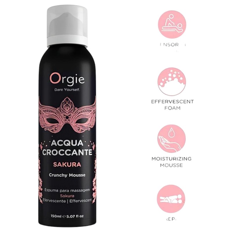 Orgie Acqua Croccante - masszázs hab - cseresznyevirág (150ml) 118478 termék bemutató kép
