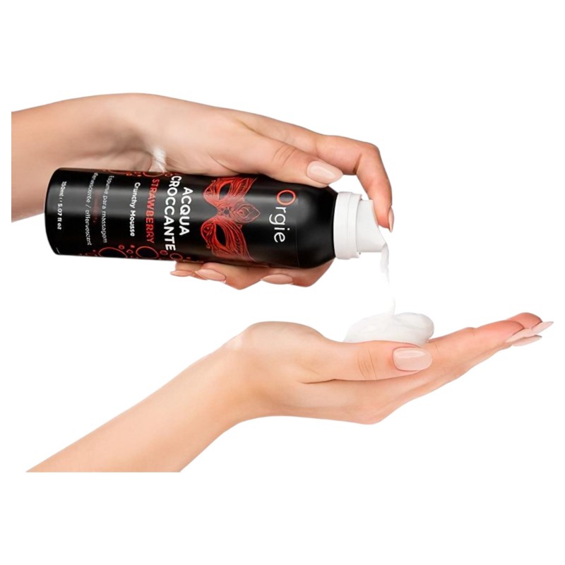 Orgie Acqua Croccante - masszázs hab - eper (150 ml) 133979 termék bemutató kép