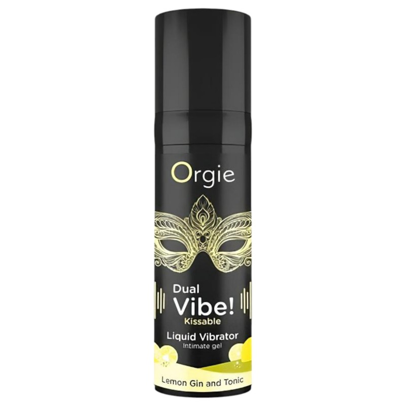Orgie Dual Vibe - folyékony vibrátor Gin Tonic ízben (15 ml) 169810 termék bemutató kép