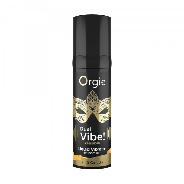 Orgie Dual Vibe! - folyékony vibrátor - Pinã Colada (15ml)