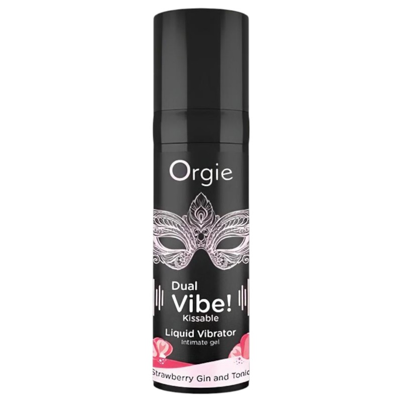 Orgie Dual Vibe - unisex folyékony vibrátor - Eper - Gin Tonic (15ml) 118540 termék bemutató kép