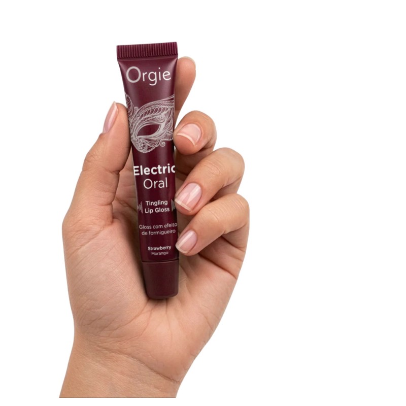 Orgie Electric Oral - bizsergető hatású ajakfény - eper (10ml) 128823 termék bemutató kép