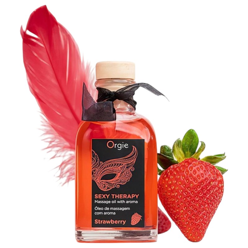 Orgie Sexy Therapy - masszázsolaj szett - eper (100 ml) 171110 termék bemutató kép