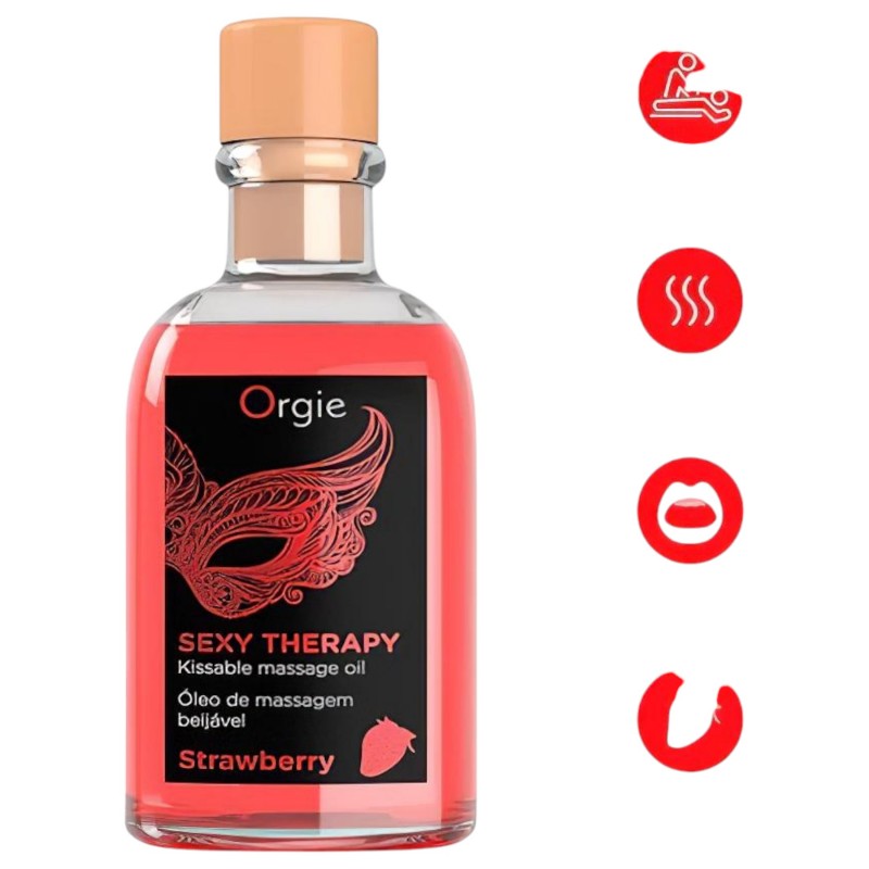 Orgie Sexy Therapy - masszázsolaj szett - eper 118452 termék bemutató kép