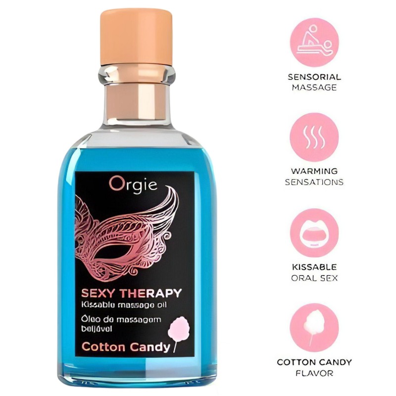 Orgie Sexy Therapy - masszázsolaj szett - vattacukor (100 ml) 171068 termék bemutató kép