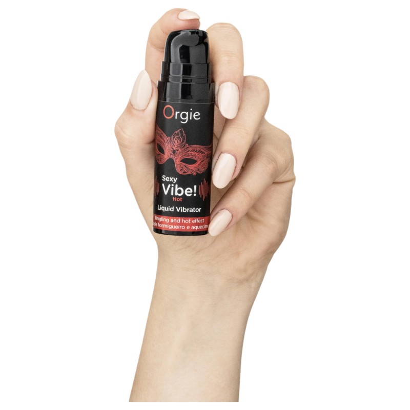 Orgie Sexy Vibe HOT - epres, melegítő folyékony vibrátor (15ml) 97572 termék bemutató kép