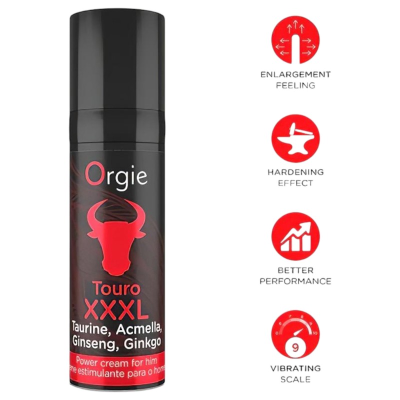 Orgie Touro XXXL - erekció fokozó krém (15ml) 118482 termék bemutató kép