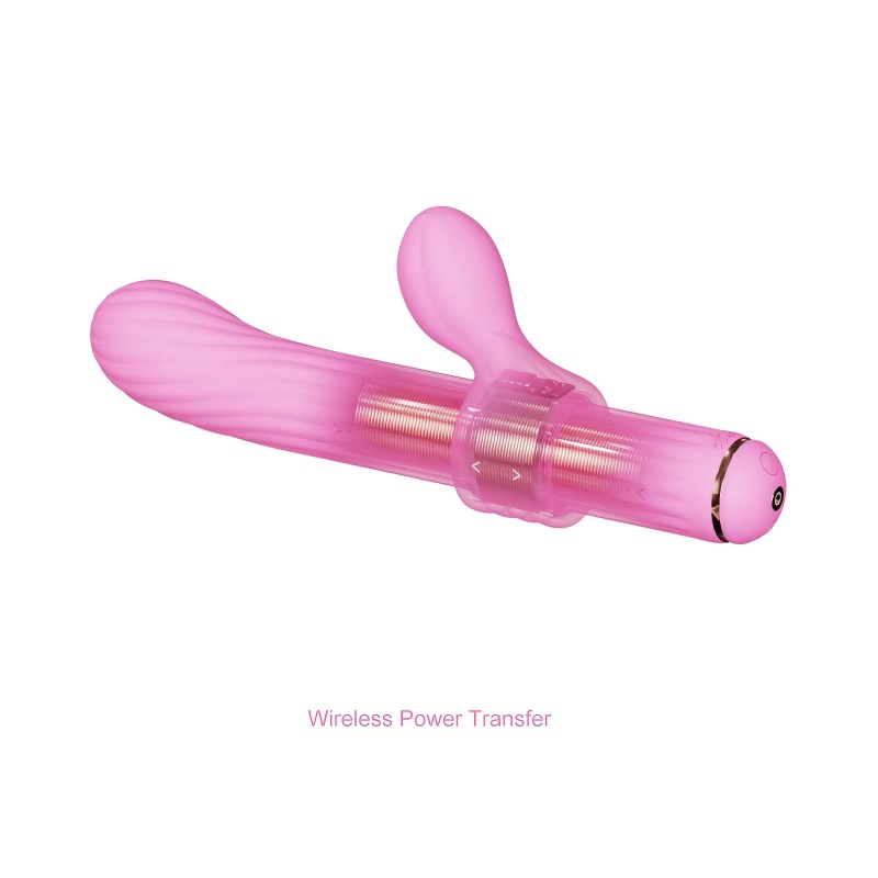 Magic Stick - vibrátor, cserélhető feltétekkel (pink) 110941 termék bemutató kép