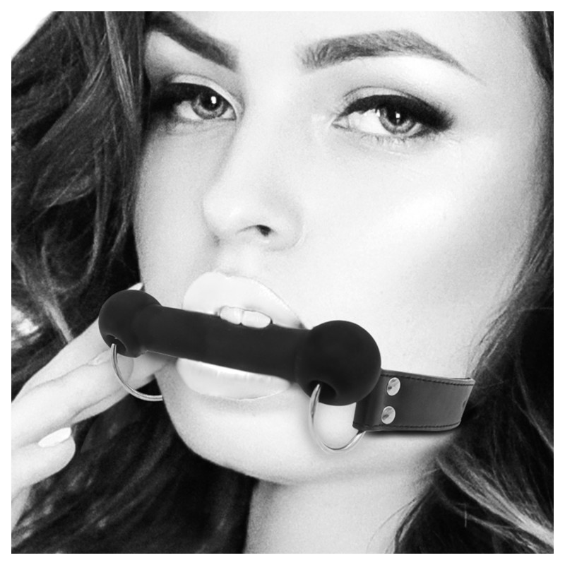 Ouch! - csont alakú szájpecek (fekete) 126642 termék bemutató kép