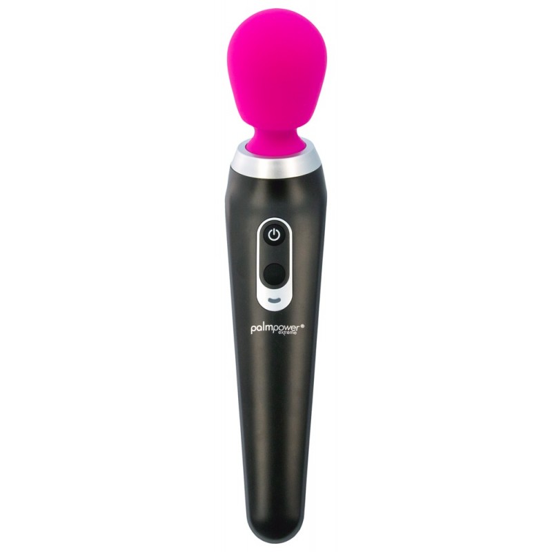 PalmPower Extreme Wand - akkus masszírozó vibrátor (pink-fekete) 48288 termék bemutató kép