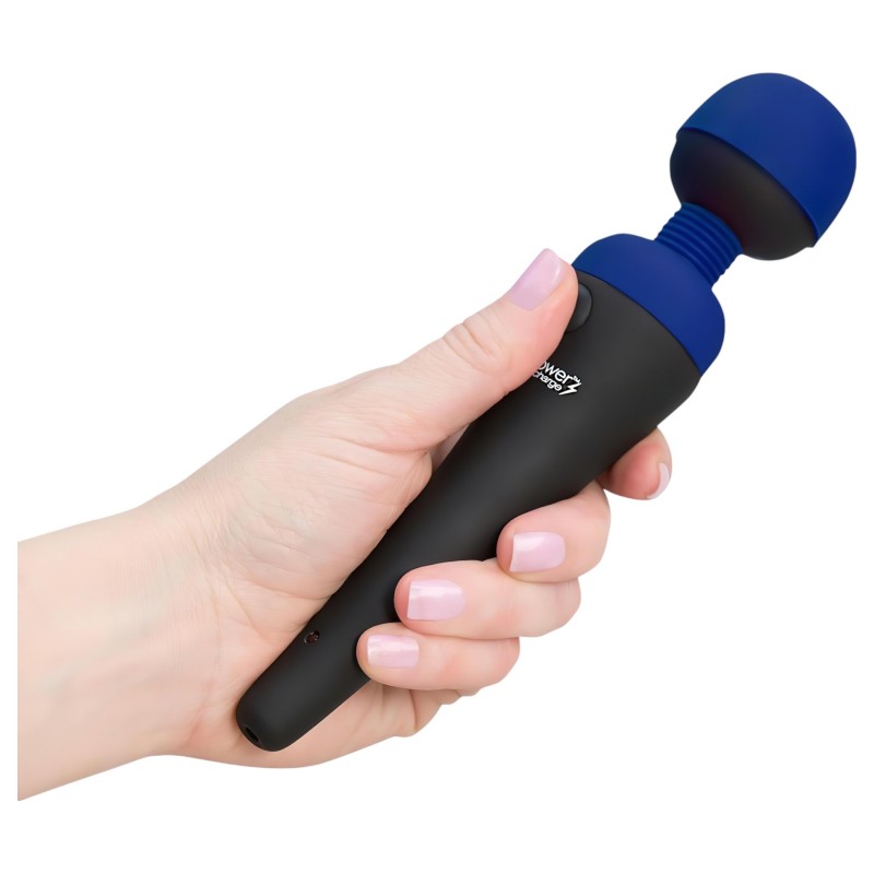 PalmPower recharge - akkus wand masszírozó vibrátor (kék) 164693 termék bemutató kép