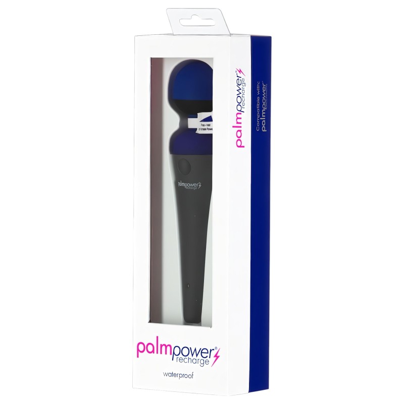 PalmPower recharge - akkus wand masszírozó vibrátor (kék) 164696 termék bemutató kép