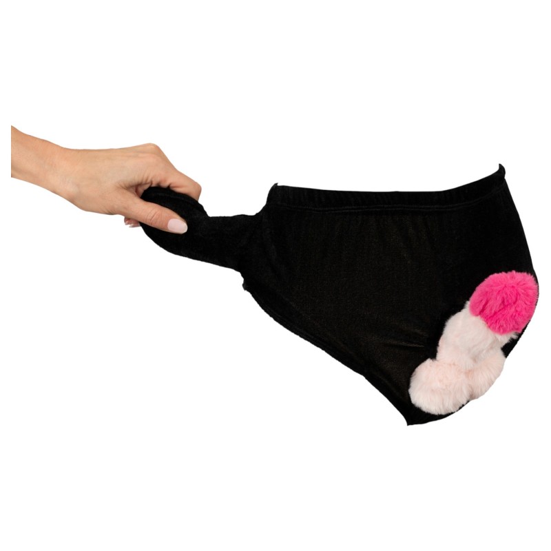 Pumpás péniszes alsó (fekete) 124365 termék bemutató kép